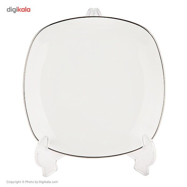 سرویس چینی 27 پارچه غذاخوری چینی زرین ایران سری کواترو مدل سمن درجه عالی