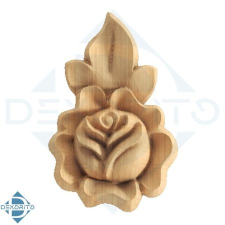 گل منبت راش کد O115 - 70*45*16