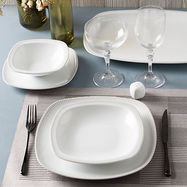 سرویس غذاخوری 27 پارچه 6 نفره چینی زرین ایران مدل Mon Belan