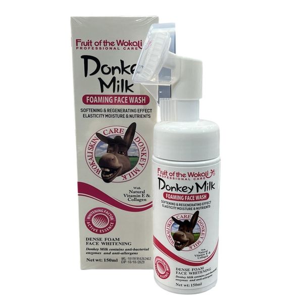 فوم شستشوی صورت وکالی مدل شیر الاغ مناسب برای انواع پوست حجم 150 میلی لیتر