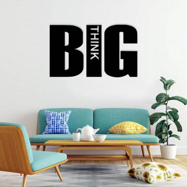 استیکر دیواری طرح think big
