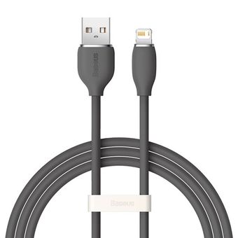 کابل شارژ و دیتا USB به لایتنینگ بیسوس مدل Jelly Liquid CAGD000101 طول 2 متر-مخصوص آیفون