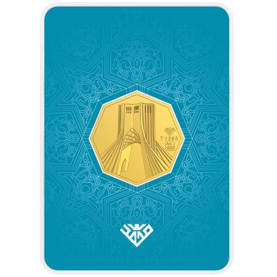 شمش طلا 18 عیار طلای محمد مدل 8000