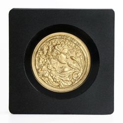 شمش طلا 24 عیار پرنیا مدل نقش برجسته ملکه گلها