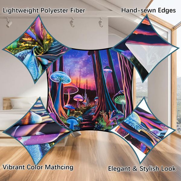 پوستر پارچه ای فیانی مدل بک دراپ بلک لایت کد F108