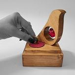 شمعدان مدل چوبی طرح مرغ آمین