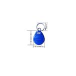 تگ جاسوئیچی RFID مدل 125KHz آبی (فروش اقساطی)