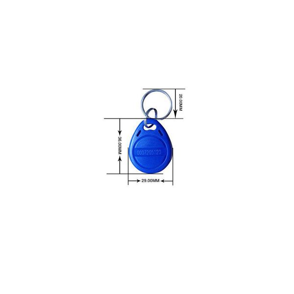تگ جاسوئیچی RFID مدل 125KHz آبی (فروش اقساطی)