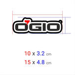 برچسب چاپی برش خورده مدل OGIO کد 0121