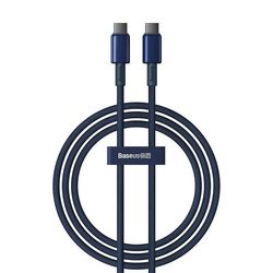 کابل USB-C بیسوس مدل Tungsten Gold 100W