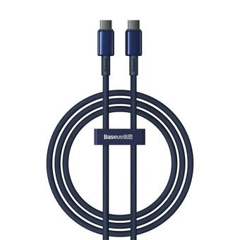 کابل USB-C بیسوس مدل Tungsten Gold 100W