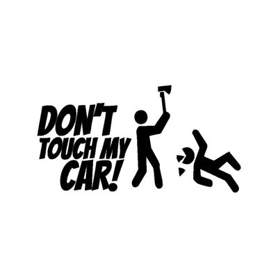 برچسب بدنه خودرو شیپرس طرح DONT TOUCH کد Sd004M*185