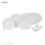 سرویس غذاخوری 28 پارچه 6 نفر چینی زرین ایران مدل Sepid Sadaf Top Grade