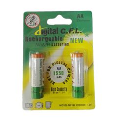 باتری قلمی قابل شارژ  Digital C.F.L مدل D1550 بسته 2 عددی