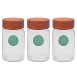 ست جا ادویه ای میس گلس مدل M در چوبی بسته 3 عددی*908