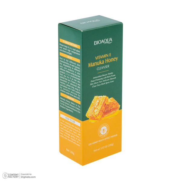 فوم شستشوی صورت بی آکوا مدل Honey مناسب برای انواع پوست وزن 100 گرم