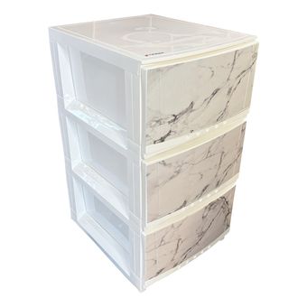 فایل کشویی مدل 3 کشو طرح سنگ مارینا T312