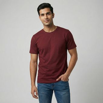 تی‌شرت آستین کوتاه مردانه باینت مدل 373-5