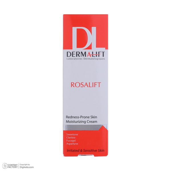کرم مرطوب کننده صورت درمالیفت مدل  Rosalift مناسب پوست‌های حساس حجم 30 میلی لیتر