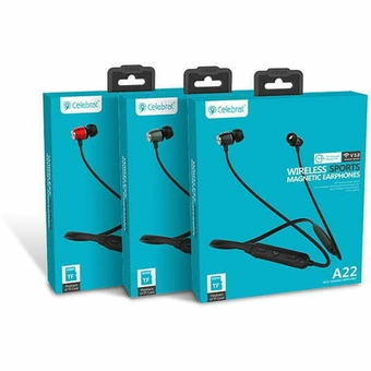 هندزفری بلوتوثی و رم خور دورگردنی CELEBRAT A22