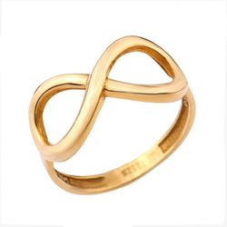 انگشتر طلا 18 عیار زنانه طرح بینهایت میا گالری
