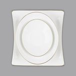 سرویس غذاخوری 30 پارچه 6 نفر چینی زرین ایران مدل وینچی سمن درجه عالی					