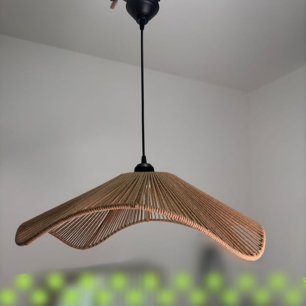 لوستر بافتنی مدل دفرمه مکرومه کد 50