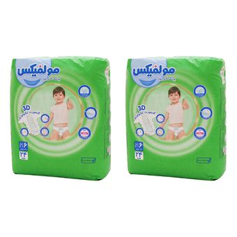 پوشک بچه مولفیکس مدل 006 سایز 6 دو بسته 24 عددی