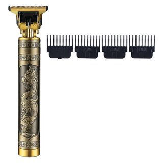 ماشین اصلاح موی سر و صورت شارژی مدل T9 با تیغه استیل ضد زنگ، قابلیت اصلاح صفر و خط زن، باتری 800 میلی‌آمپر ساعت، پورت شارژ