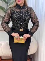 شومیز دانتل به رخ 3007