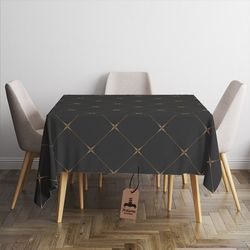 رومیزی برند رومیزی باز طرح مربع مدل انتزاعی ستاره کد 11056