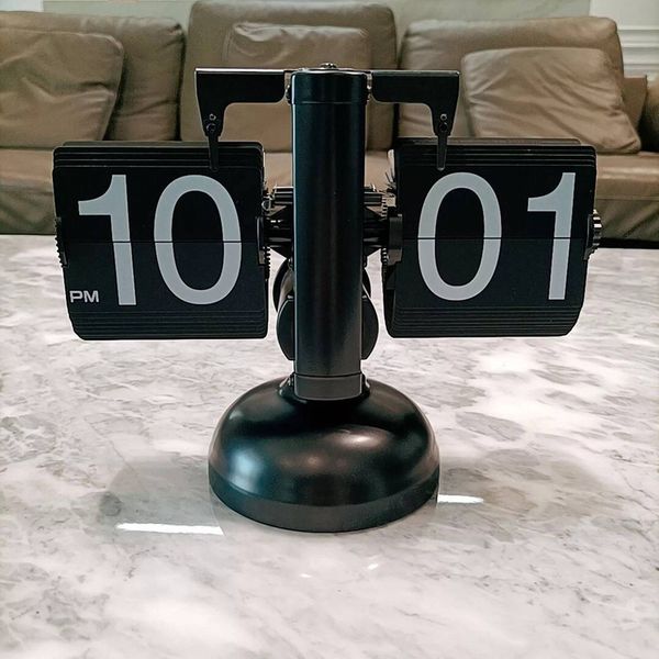 ساعت رومیزی مدل ورقه ای Flip Clock مشکی