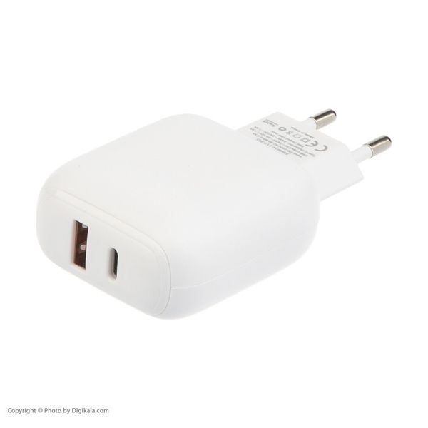 شارژر دیواری هیسکا مدل H-112PD به همراه کابل تبدیل USB-C