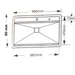 سینک ظرفشویی استیل توکار دو لگنه میکس پلاس مدل D90