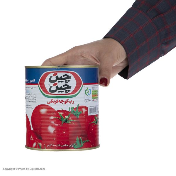 کنسرو رب گوجه فرنگی چین چین - 800 گرم بسته 12عددی