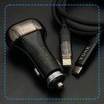 شارژر فندکی 50 وات دو پورت وونک مدل VC--50 به همراه کابل USB-C