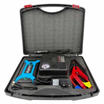 جامپ استارتر و کمپرسور فندکی راویکس مدل RX-J29B مجموعه 7 عددی