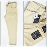 شلوار کتان مام فیت مردانه کرم روشن ، بدون زاپ - کد 0037