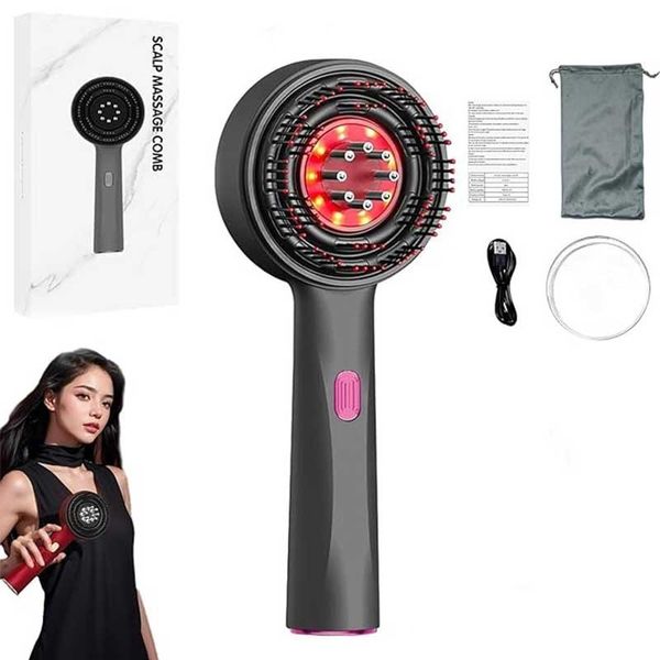 شانه ماساژور اسکالپ سر و روغن تراپی یه همراه مخزن اورجینال