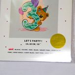 بادکنک فویلی عدد 3 هپی بری طلایی سایز 32 اینچ