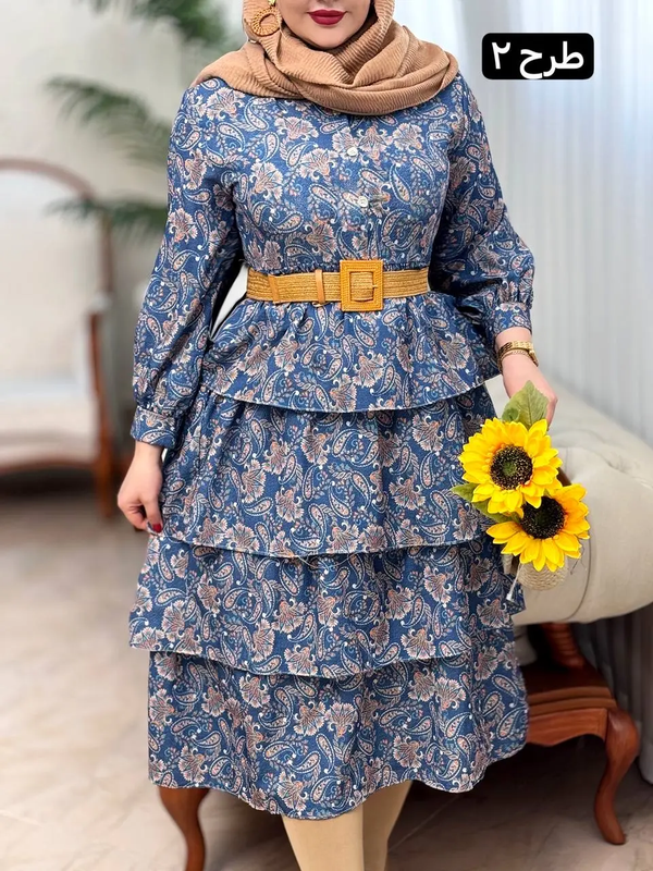 پیراهن ینزی طبقه ای  3158
