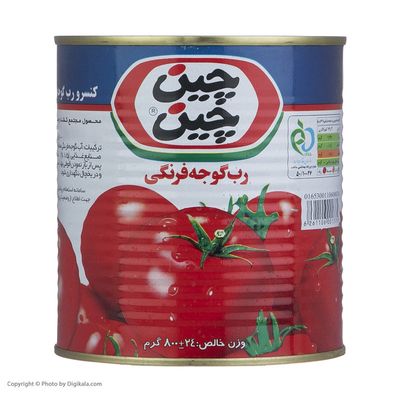 کنسرو رب گوجه فرنگی چین چین - 800 گرم بسته 12عددی