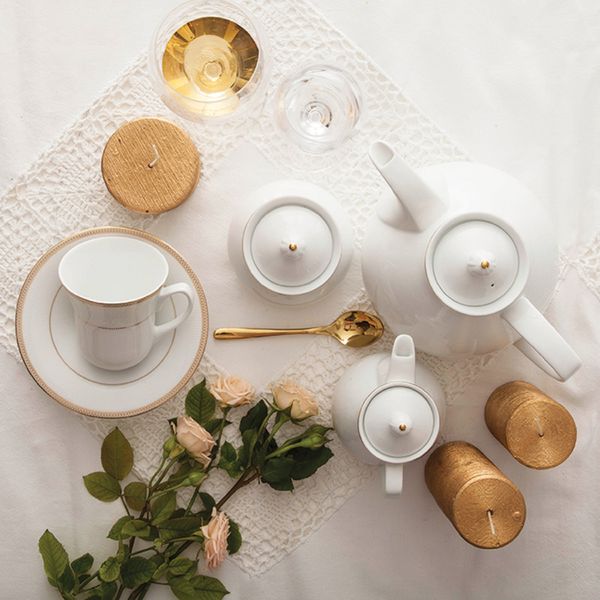 سرویس غذاخوری 108 پارچه چینی زرین ایران سری شهرزاد مدل سپینود درجه یک