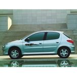 برچسب بدنه خودرو لیزارد مدل اسپورت طرح شعله کد LZD-762 بسته دو عددی