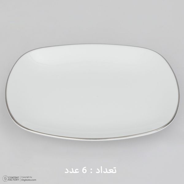 سرویس چینی 27 پارچه غذاخوری چینی زرین ایران سری کواترو مدل سمن درجه عالی