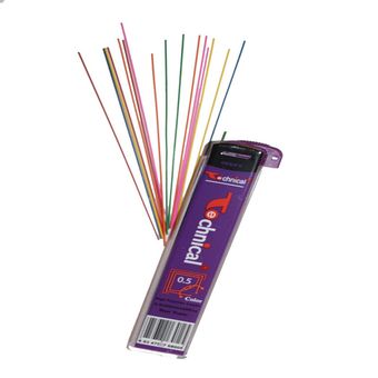 نوک مداد نوکی 0.5 میلی متری تکنیکال مدل رنگی