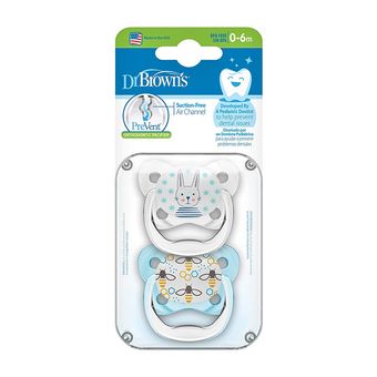 پستانک 6-0 ارتودنسی دکتر براونز مدل خرگوش و زنبور بسته 2 عددی