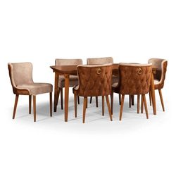 میز و صندلی ناهارخوری 6 نفره 10 روز کاری تحویل میگردد