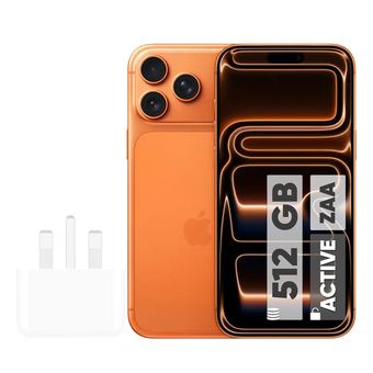 گوشی موبایل اپل مدل iPhone 17 Pro Max ZAA تک سیم کارت + eSim ظرفیت 512 گیگابایت و رم 12 گیگابایت - اکتیو  - به همراه شارژر 20 وا