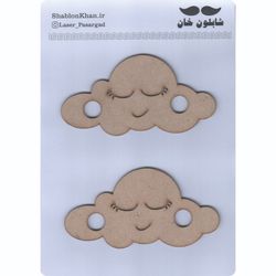 موتیف چوبی طرح ابر کد P018